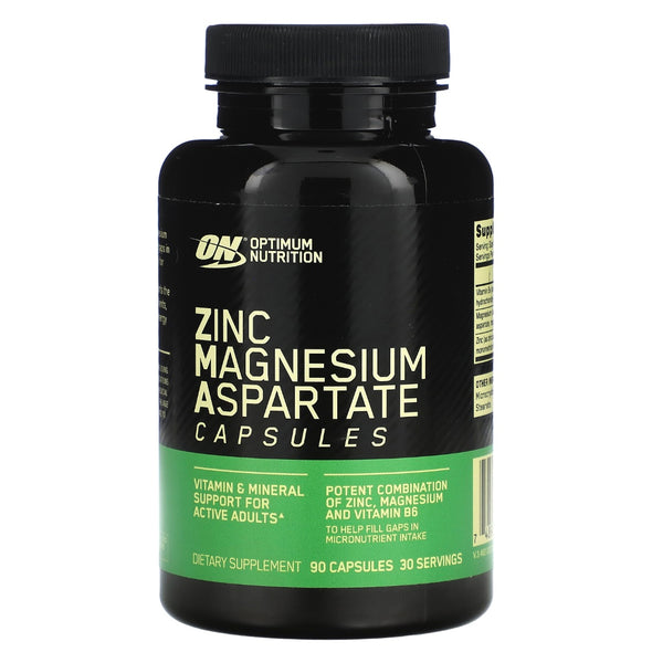 Optimum Nutrition, Zinc Magnesium Aspartate, 90 Capsules EXP 10/23 - NutriFirst Pte Ltd