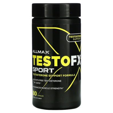 ALLMAX TestoFX Sport Testosterone Support Formula 80 Capsules Exp 7/24 - NutriFirst Pte Ltd
