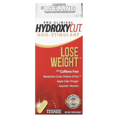 Hydroxycut, Pro Clinical Hydroxycut Non-Stimulant 72 Rapid-Release Capsules Exp Oct 2024 - NutriFirst Pte Ltd
