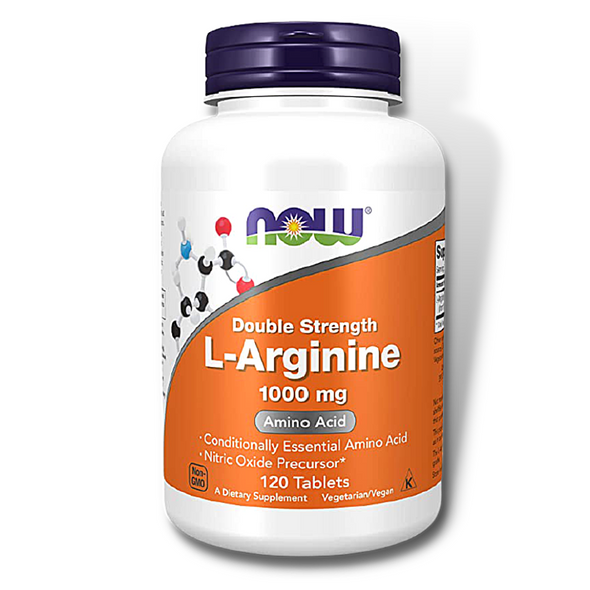 NOW L-Arginine 1000mg (120 Tablets) - NutriFirst Pte Ltd