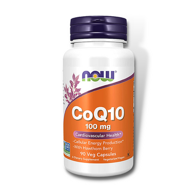 NOW CoQ10 100Mg w/ Hawthorn Berry (90 Vcaps) - NutriFirst Pte Ltd