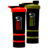 Gorilla Wear Shaker 2 GO (500ml) + (2x130ml containers) - NutriFirst Pte Ltd