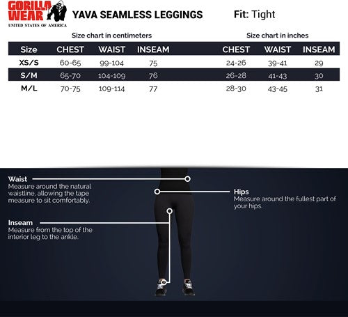 Gorilla Wear Yava Seamless Leggings - NutriFirst Pte Ltd
